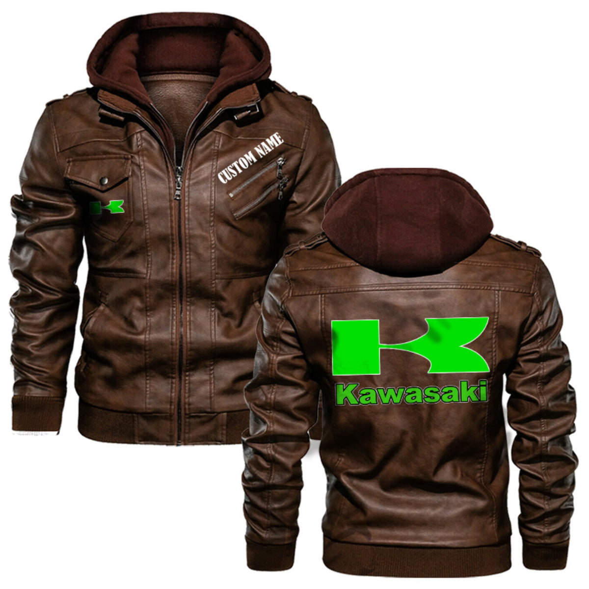 KWSK Jacket KWSK Racing Leather Jacket V09