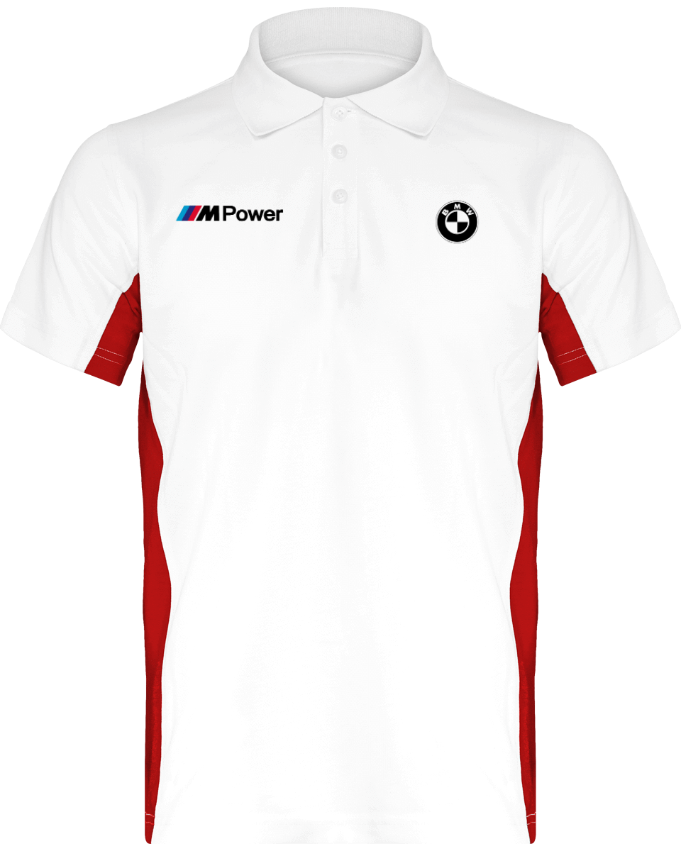 BMW Polo Bicolore Herren Flag