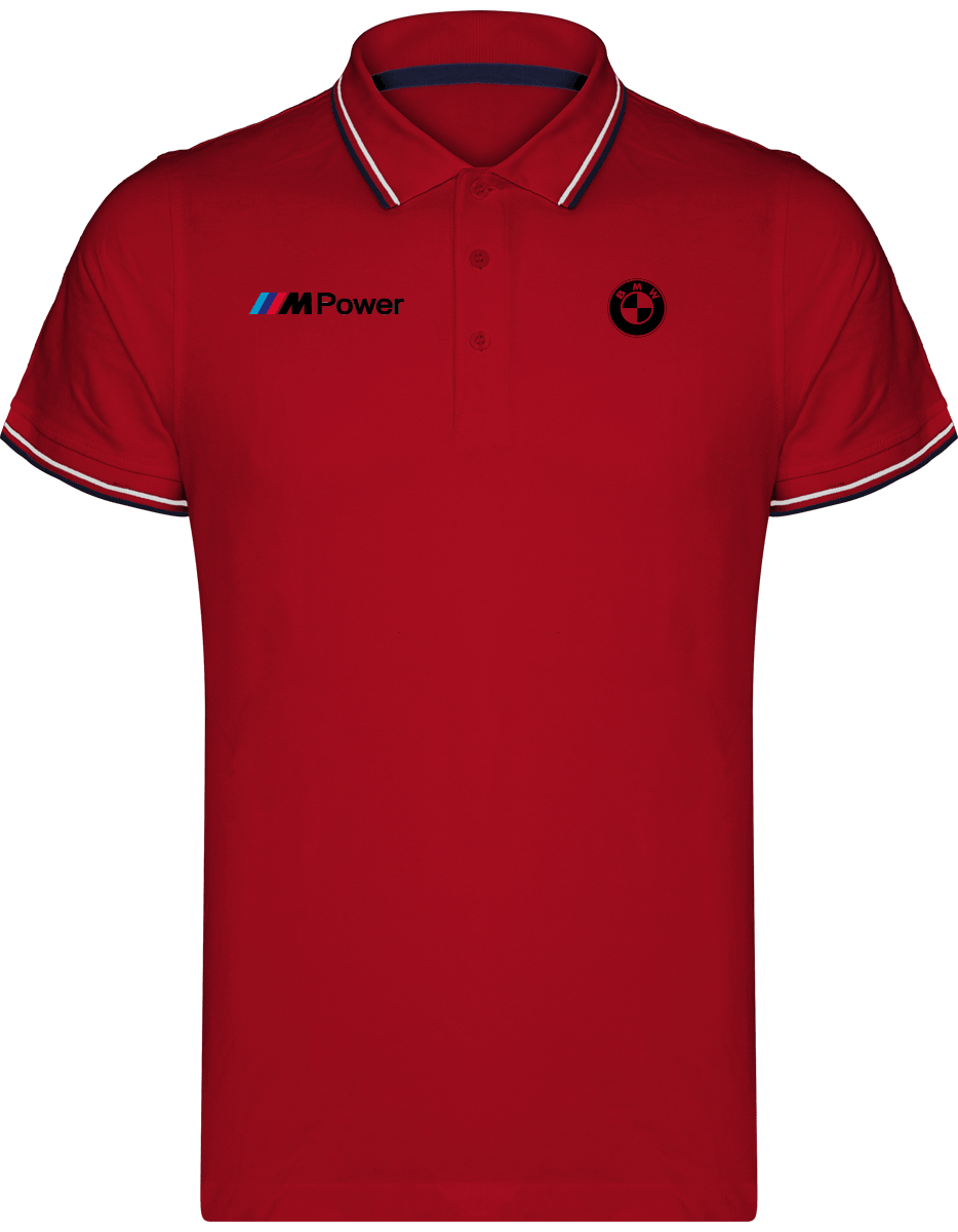 BMW Polo Shirt Maille Piquées 2 bandes