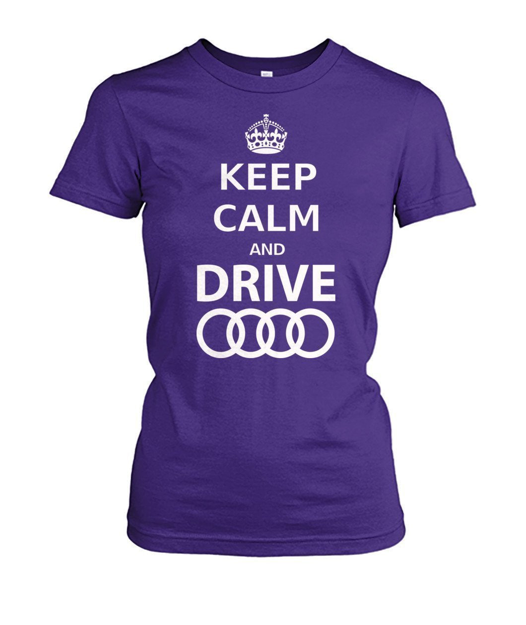 Keep calm and drive Audi Damen Tee