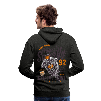 Pedal Pusher Extreme Sport Men’s Premium Hoodie - charcoal grey