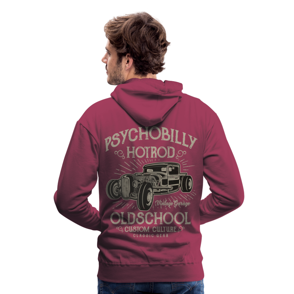 Psychobilly hotrod Men’s Premium Hoodie - bordeaux