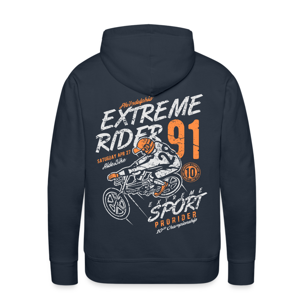 Extremerider Motorcycle Men’s Premium Hoodie - navy