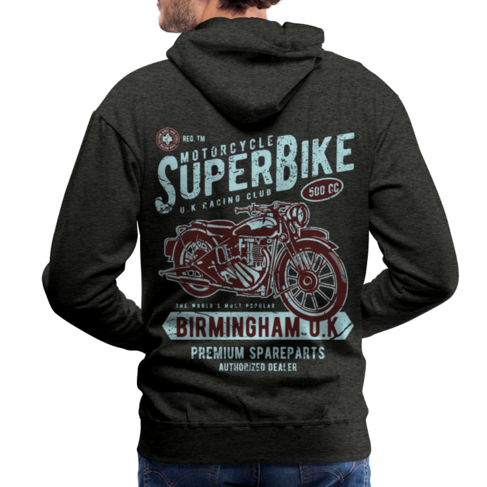 Super Bike Motorcycle Men’s Premium Hoodie - charcoal grey