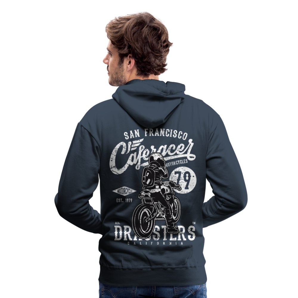 Motorcycle San Francisco Caferacer Men’s Premium Hoodie - navy