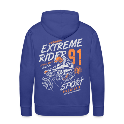 Extremerider Motorcycle Men’s Premium Hoodie - royal blue