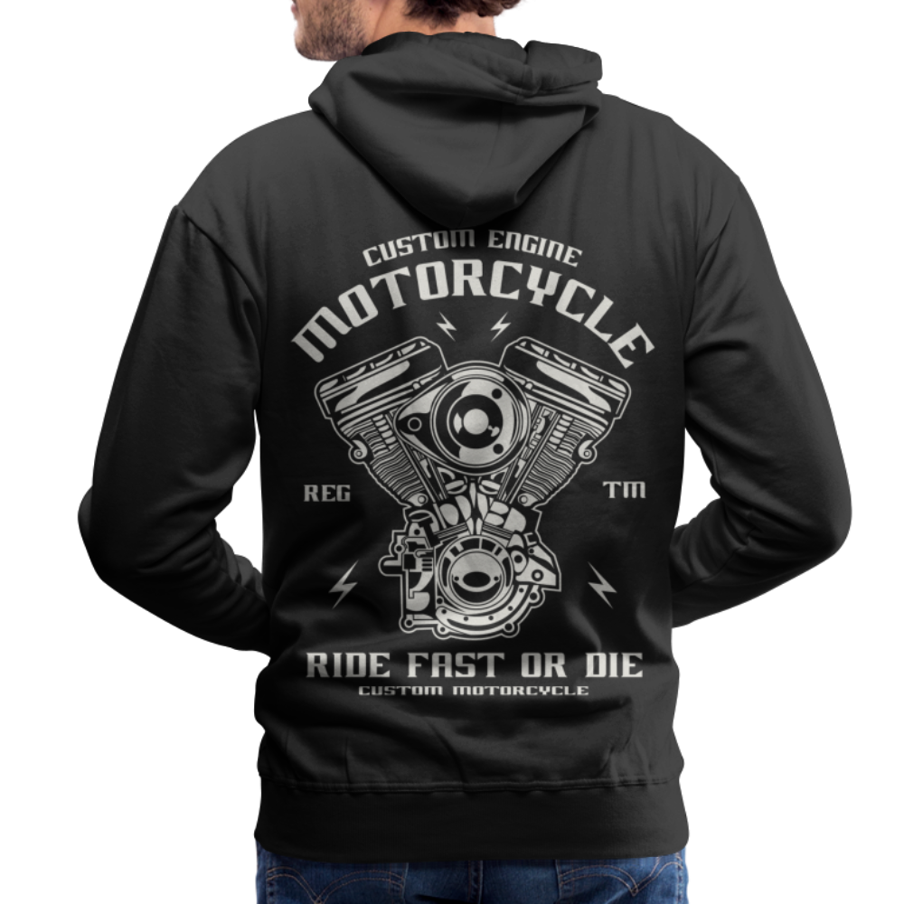 Ride Fast or Die Motorcycle Men’s Premium Hoodie - black