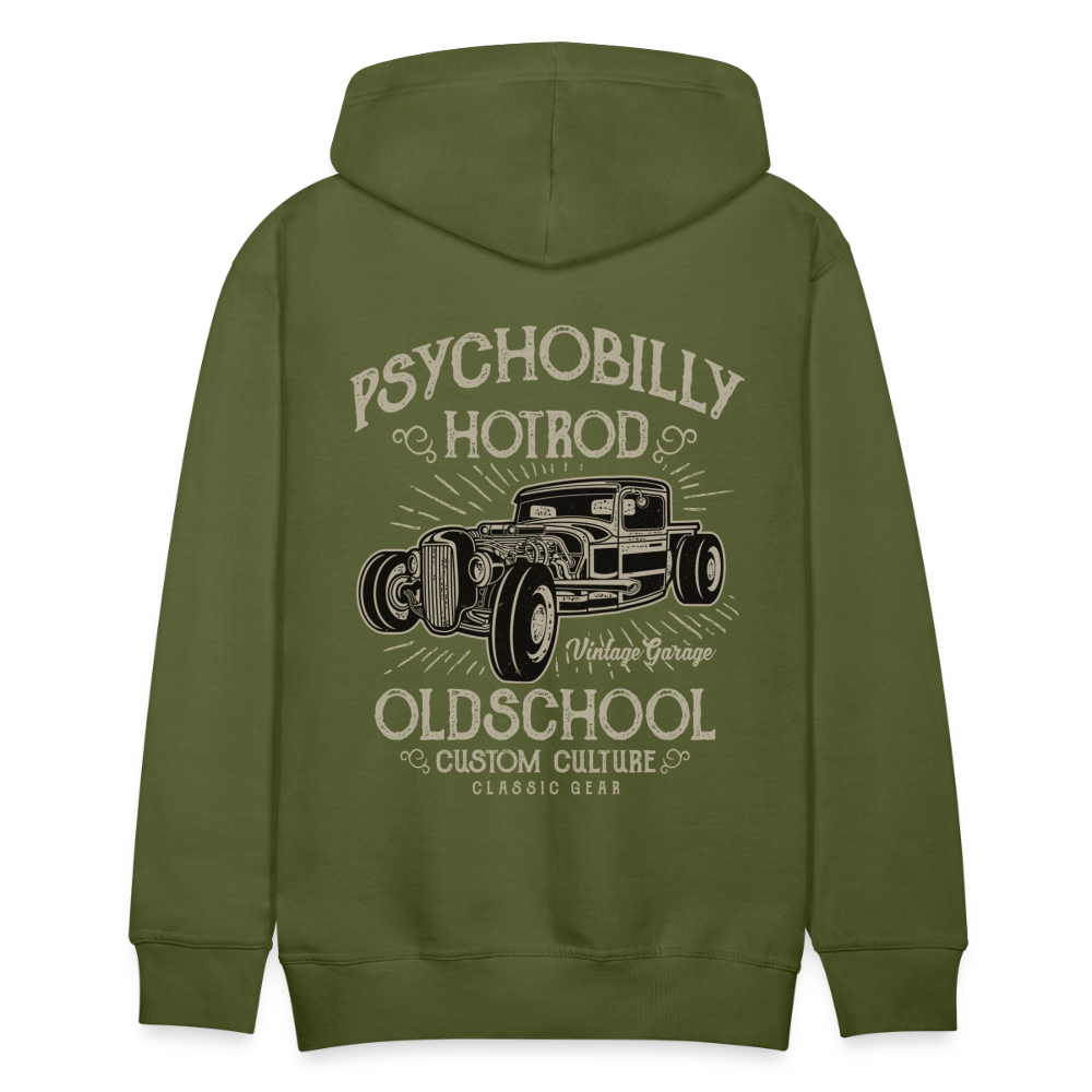 Psychobilly hotrod Men’s Premium Hoodie - olive green