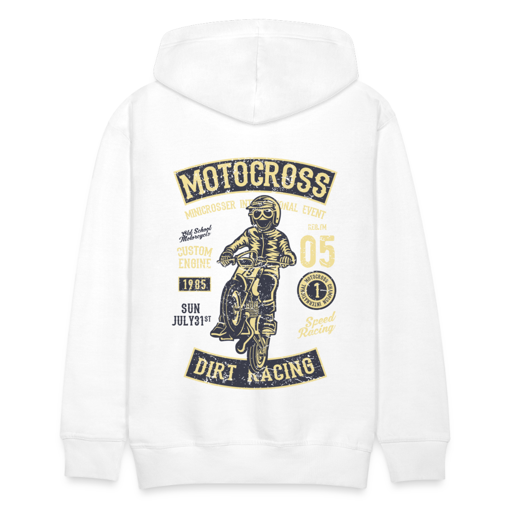 Motocross design Motorcycle Men’s Premium Hoodie - white