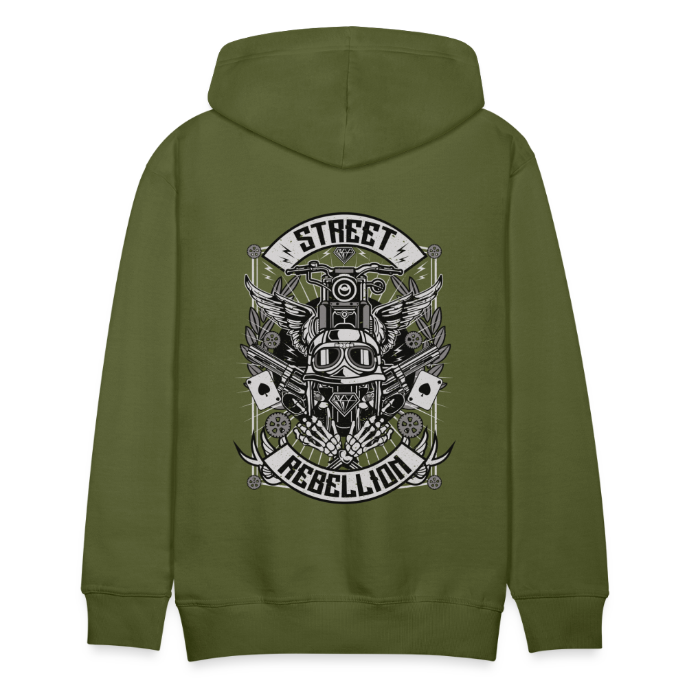 Street Rebellion Men’s Premium Hoodie - olive green