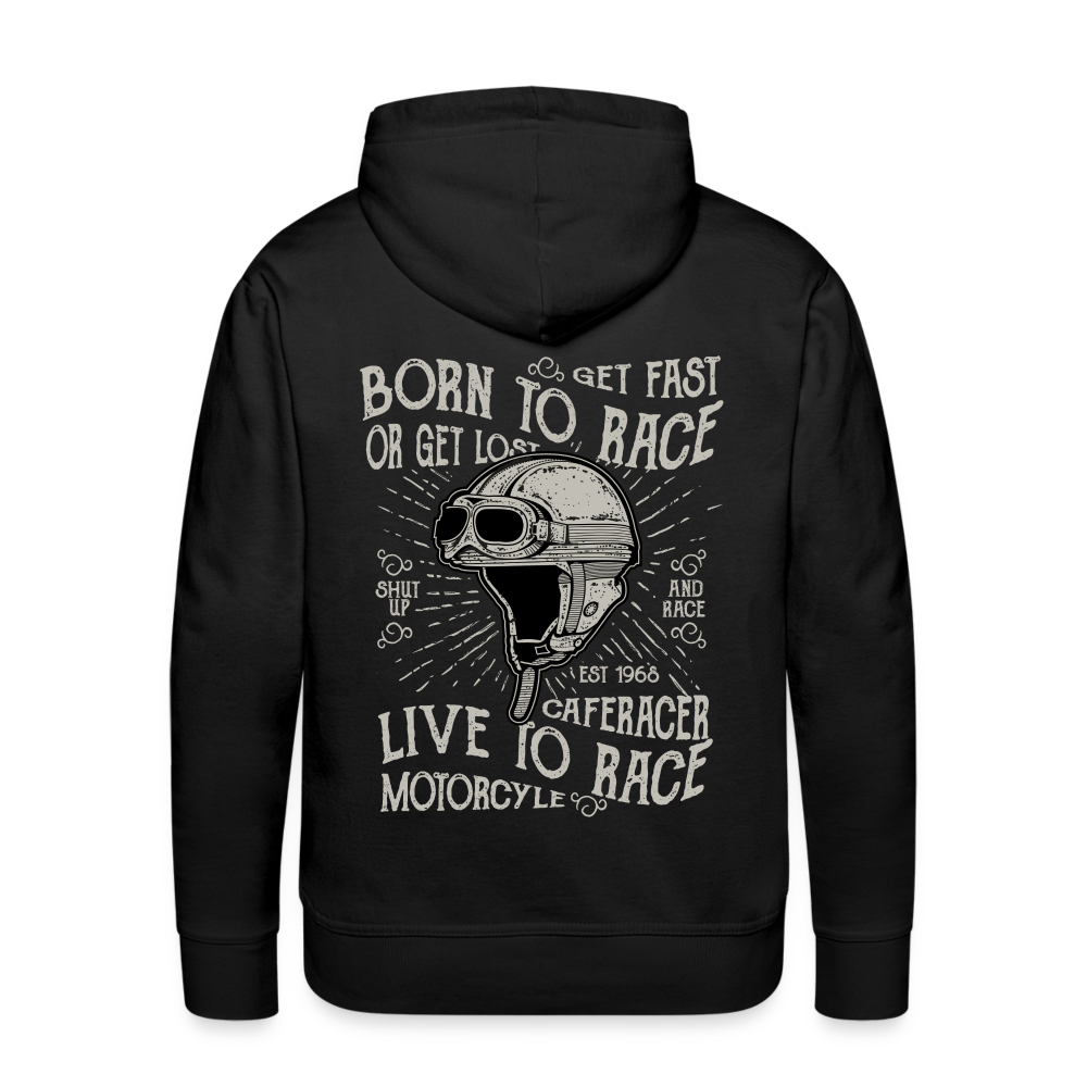 Born to Race Car's Men’s Premium Hoodie - black