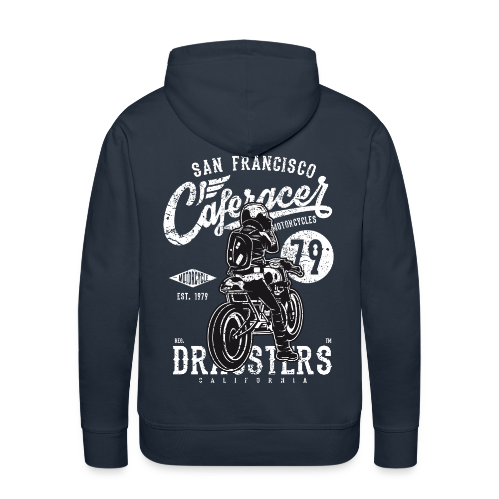 Motorcycle San Francisco Caferacer Men’s Premium Hoodie - navy