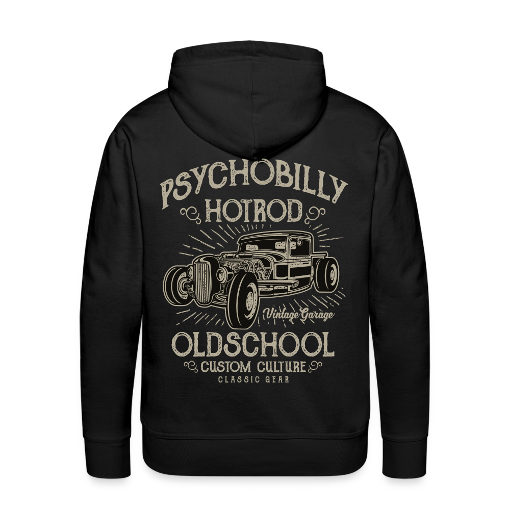 Psychobilly hotrod Men’s Premium Hoodie - black