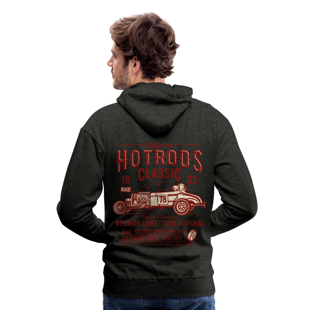 Hot Rods Race Classic Men’s Premium Hoodie - charcoal grey