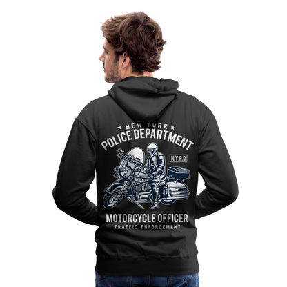 New York Police Department Motorcycle Officer Men’s Premium Hoodie - black