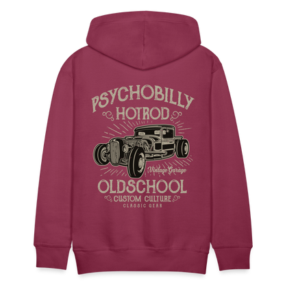 Psychobilly hotrod Men’s Premium Hoodie - bordeaux