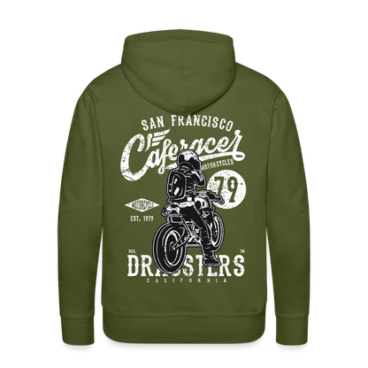 Motorcycle San Francisco Caferacer Men’s Premium Hoodie - olive green