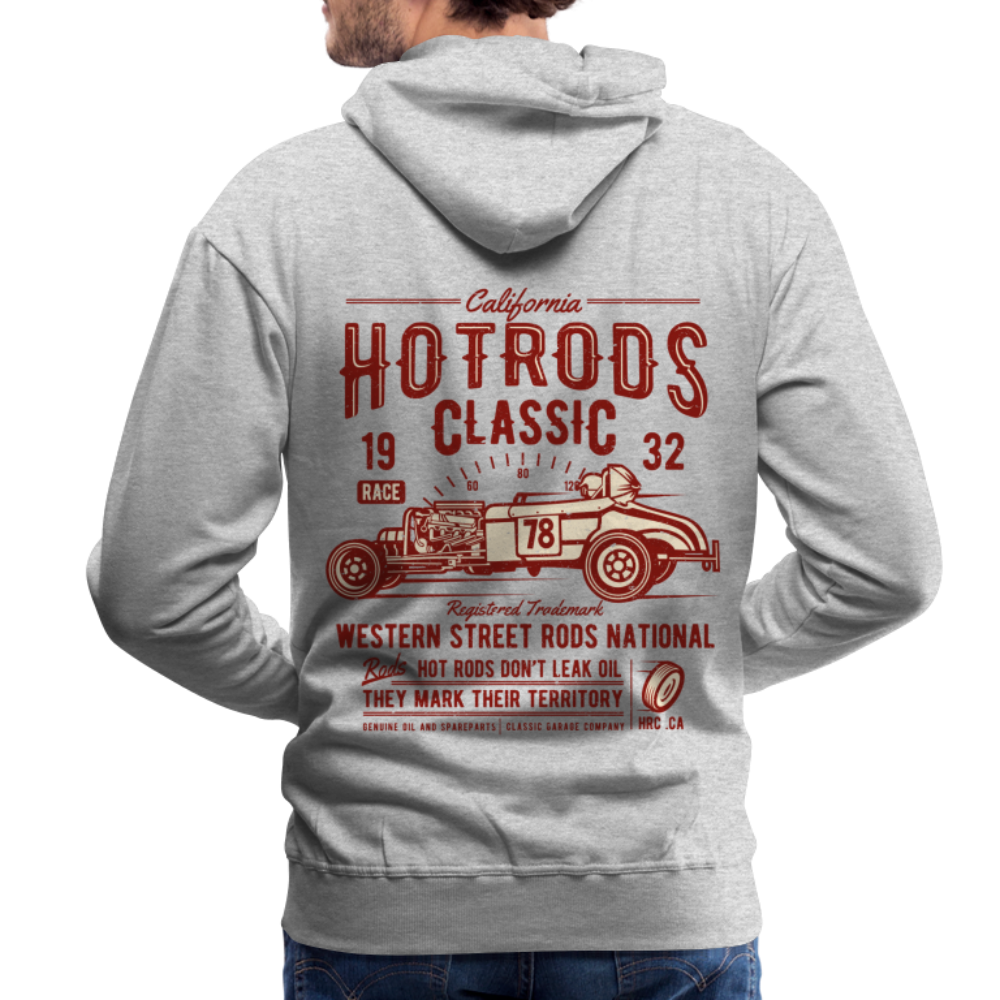 Hot Rods Race Classic Men’s Premium Hoodie - heather grey