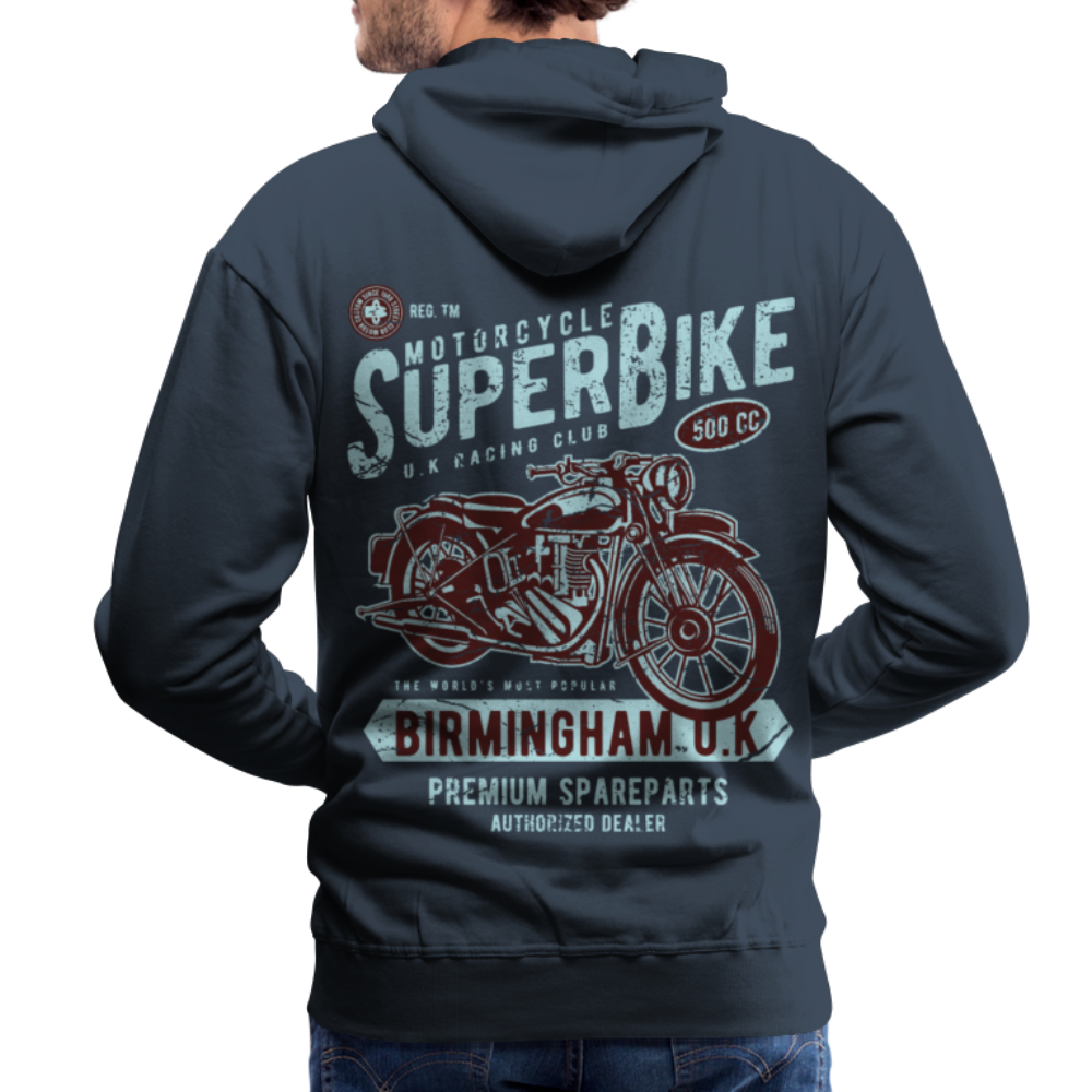 Super Bike Motorcycle Men’s Premium Hoodie - navy