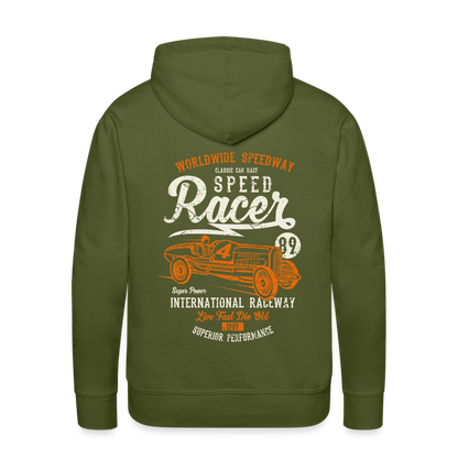 Speed Racer Men’s Premium Hoodie - olive green