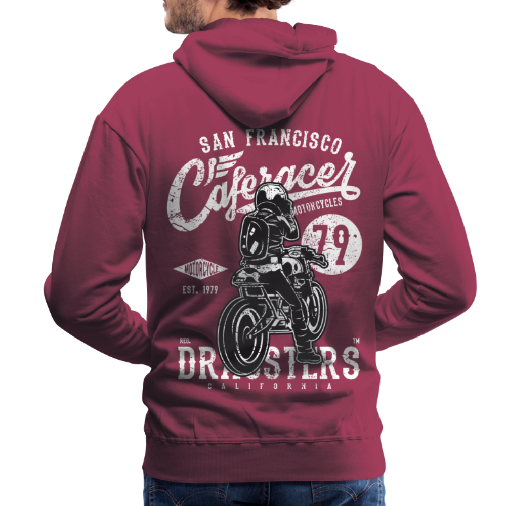 Motorcycle San Francisco Caferacer Men’s Premium Hoodie - bordeaux