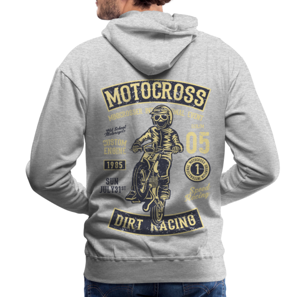 Motocross design Motorcycle Men’s Premium Hoodie - heather grey