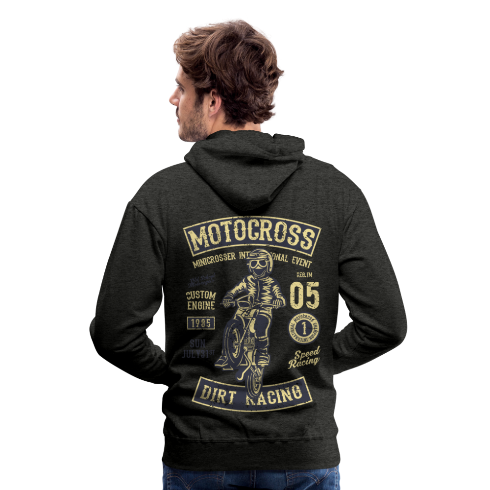 Motocross design Motorcycle Men’s Premium Hoodie - charcoal grey