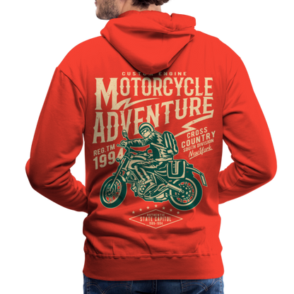 Motorcycle Adventure Men’s Premium Hoodie - red