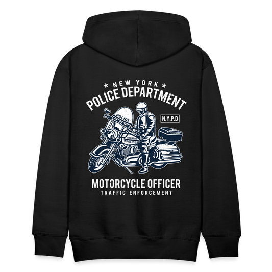 New York Police Department Motorcycle Officer Men’s Premium Hoodie - black