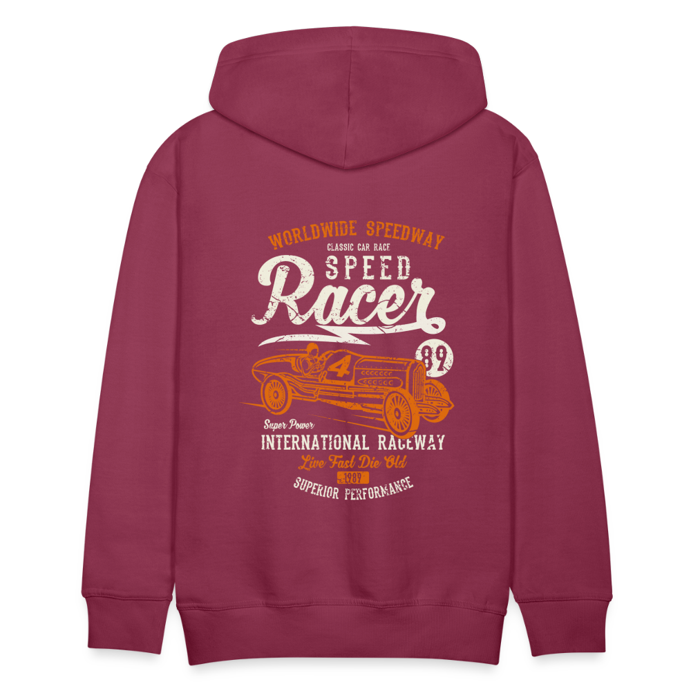 Speed Racer Men’s Premium Hoodie - bordeaux