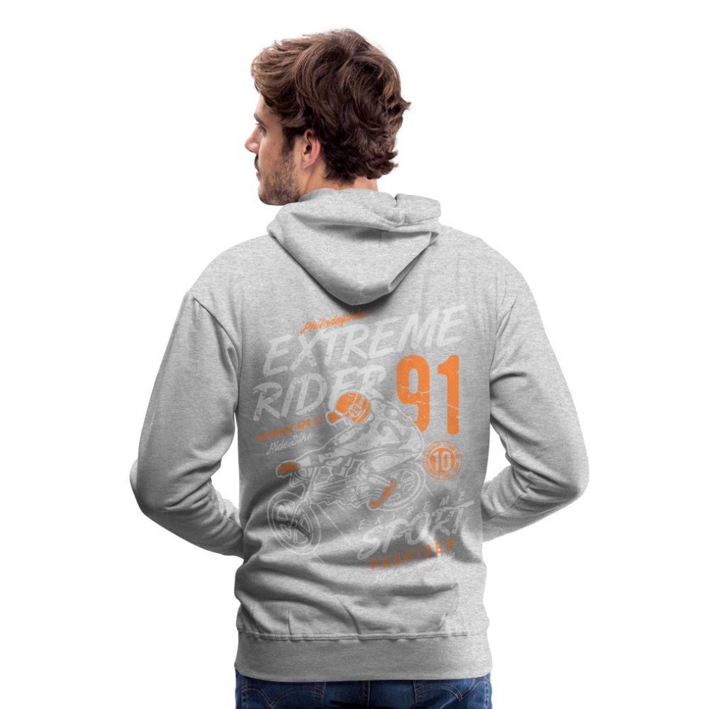 Extremerider Motorcycle Men’s Premium Hoodie - heather grey