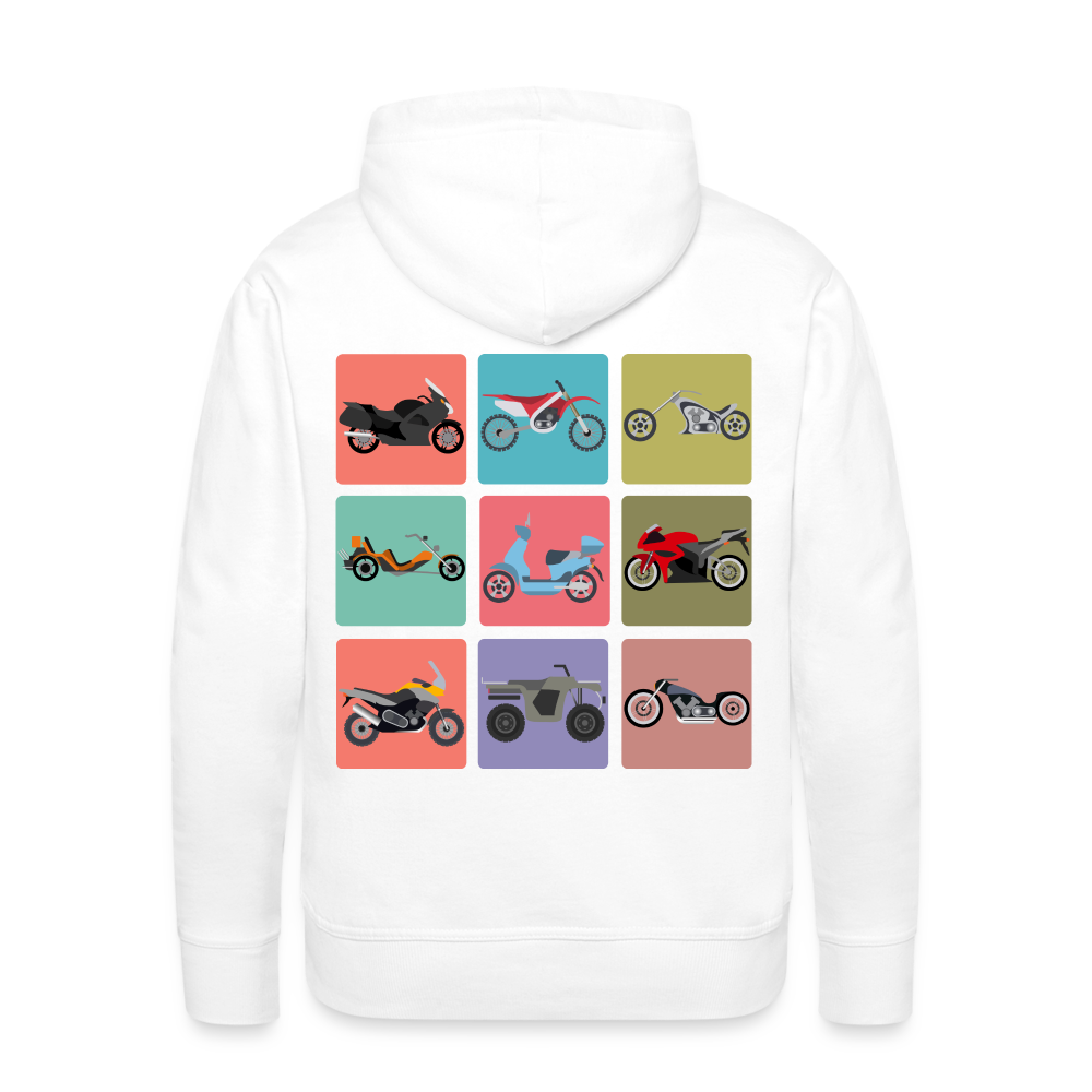 Motorcycles Men’s Premium Hoodie - white