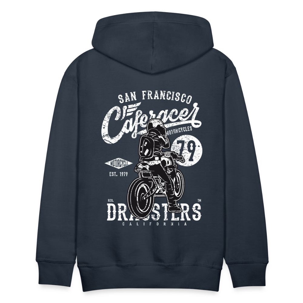 Motorcycle San Francisco Caferacer Men’s Premium Hoodie - navy