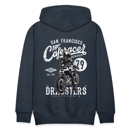 Motorcycle San Francisco Caferacer Men’s Premium Hoodie - navy