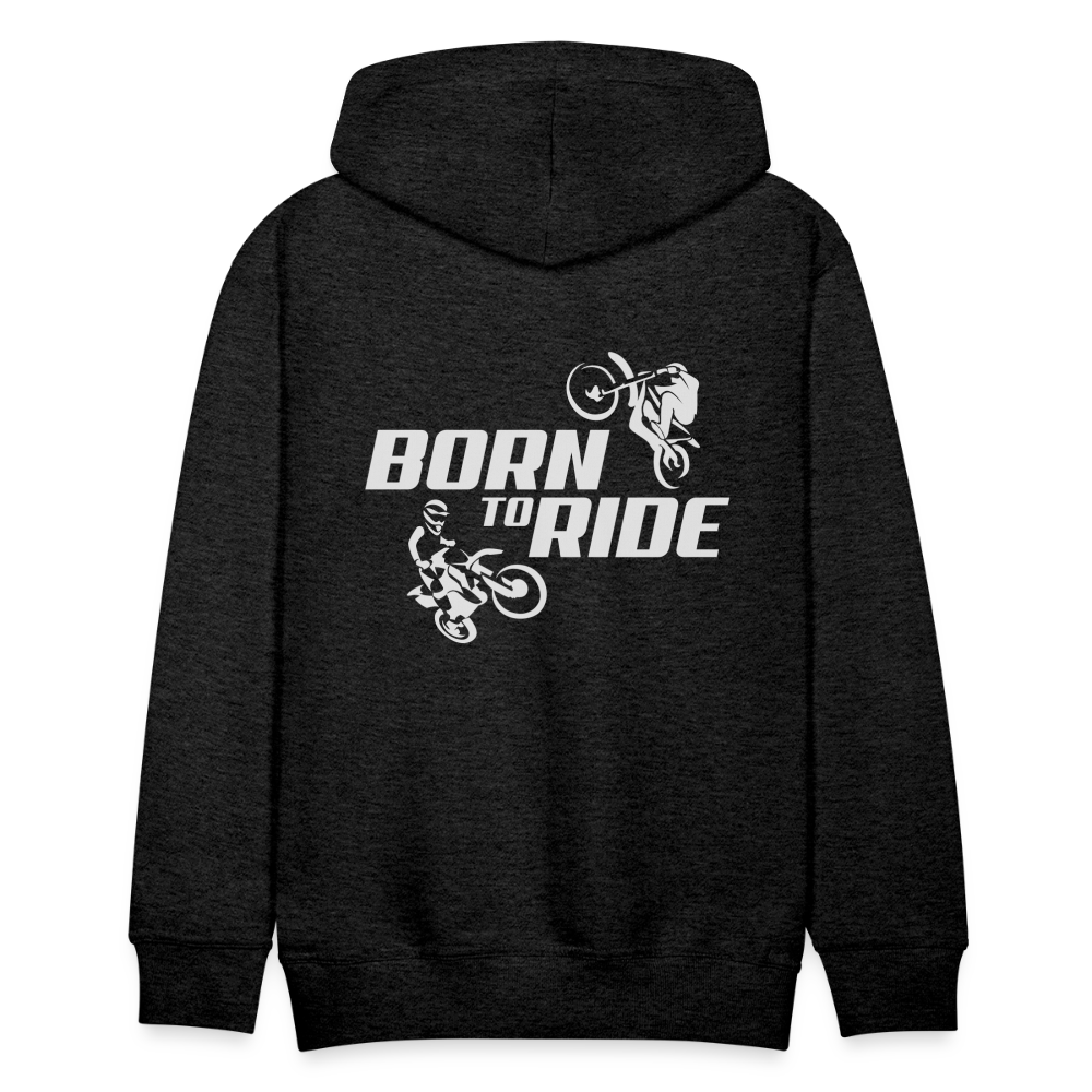 Born to Ride Motocross Men’s Premium Hoodie - charcoal grey