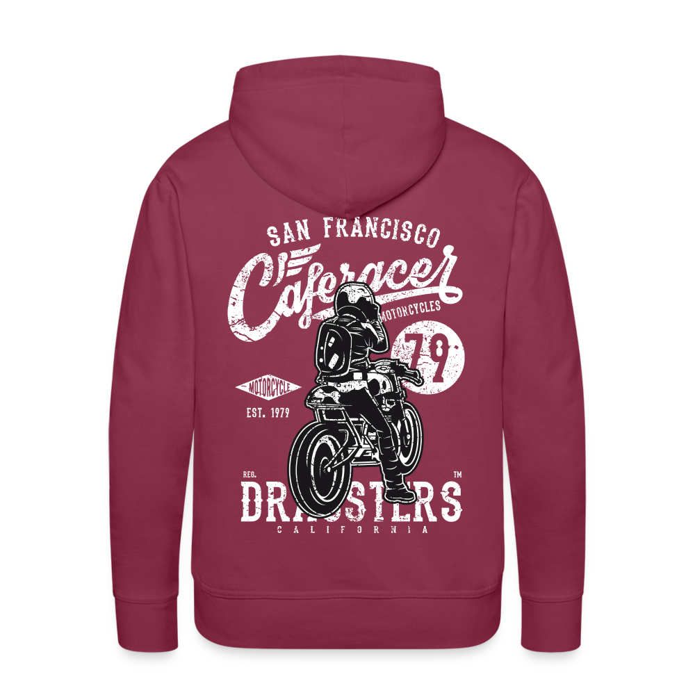 Motorcycle San Francisco Caferacer Men’s Premium Hoodie - bordeaux