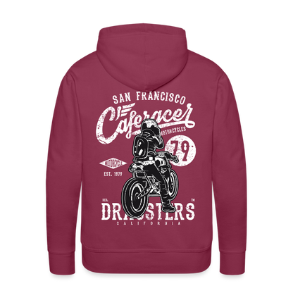 Motorcycle San Francisco Caferacer Men’s Premium Hoodie - bordeaux