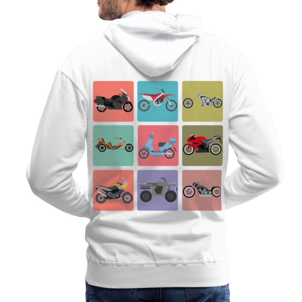 Motorcycles Men’s Premium Hoodie - white