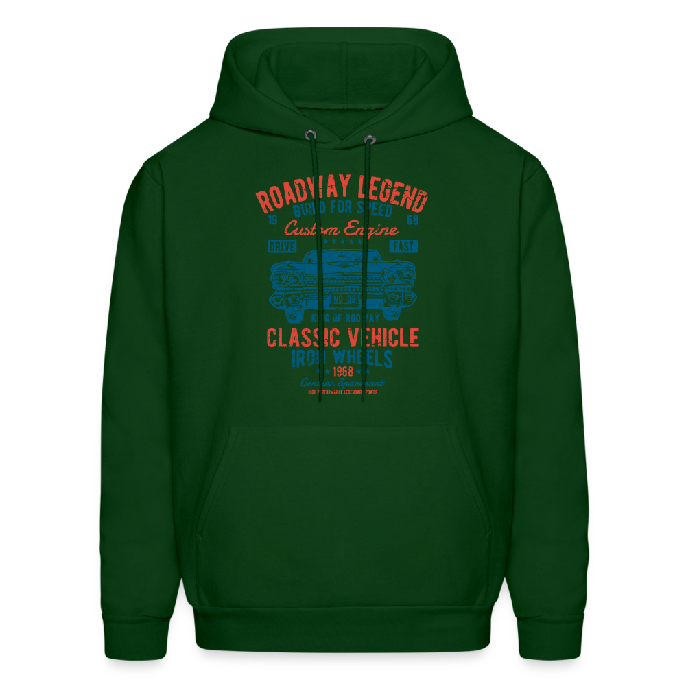 Road Way Legend Men's Hoodie - forest green