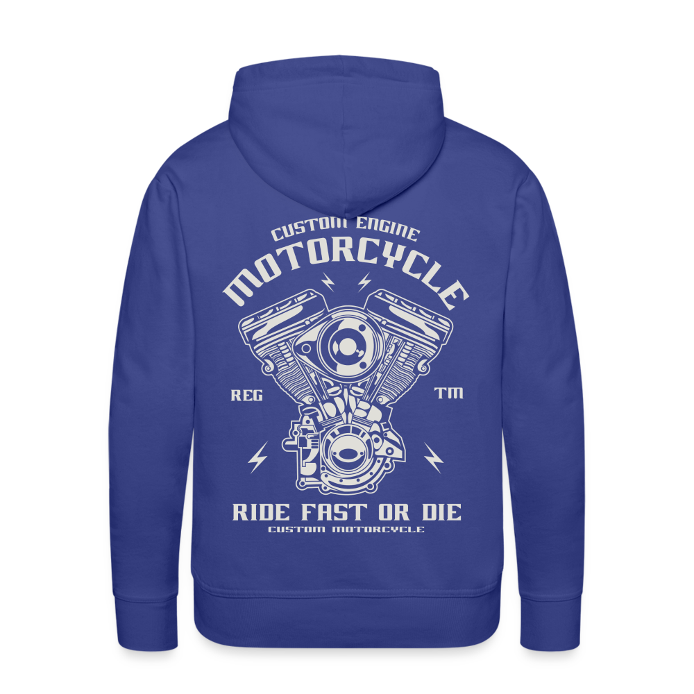 Ride Fast or Die Motorcycle Men’s Premium Hoodie - royal blue