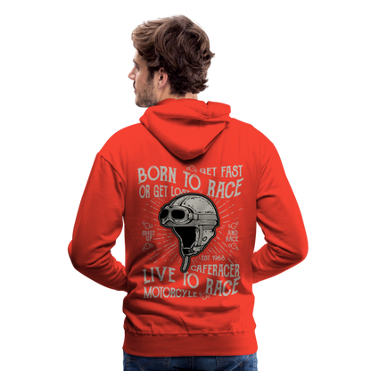 Born to Race Car's Men’s Premium Hoodie - red