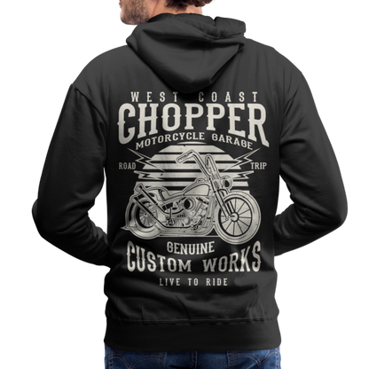 West Coasr Chopper Motorcycle Garage Men’s Premium Hoodie - black