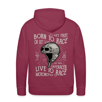 Born to Race Car's Men’s Premium Hoodie - bordeaux