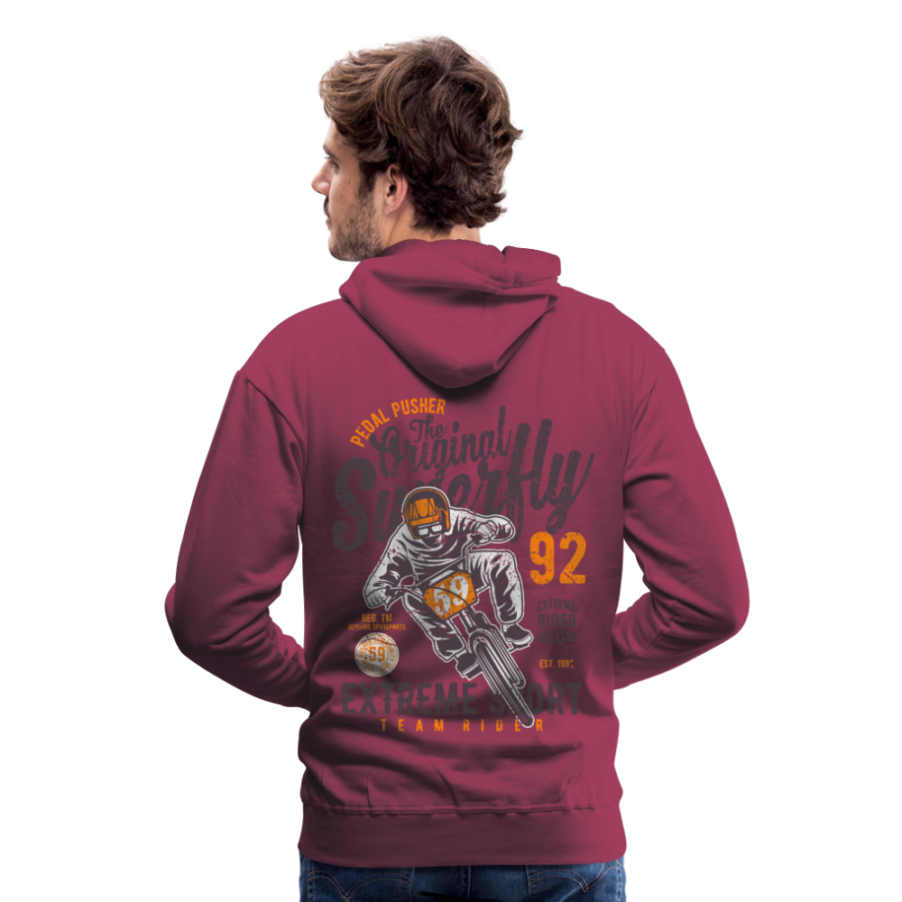 Pedal Pusher Extreme Sport Men’s Premium Hoodie - bordeaux