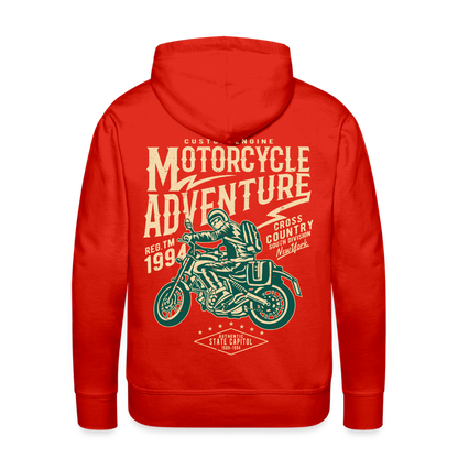 Motorcycle Adventure Men’s Premium Hoodie - red