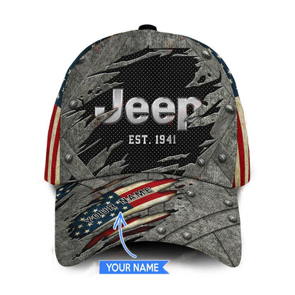 Custom Name Jeep Classic Cap For Men And Women V50