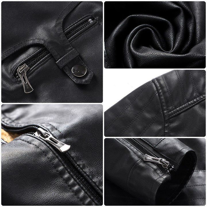 KWSK Jacket KWSK Fleece Leather Jacket V02