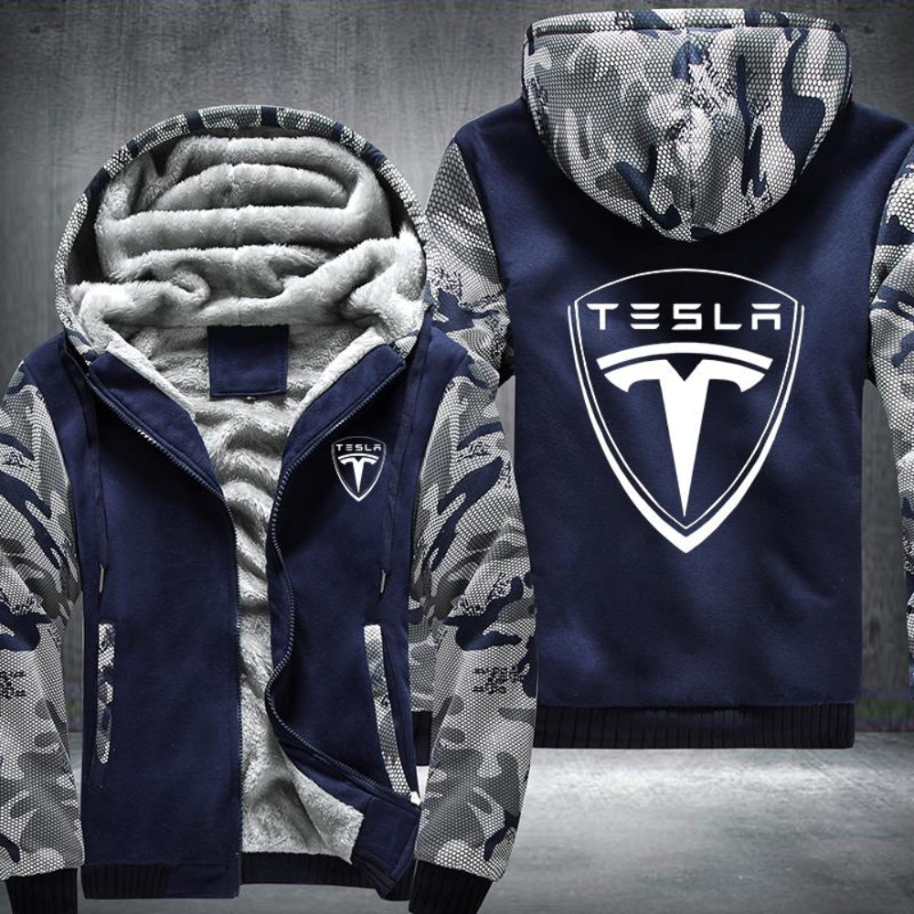 Tesla Jackets Tesla Hooded Sweatshirt V23