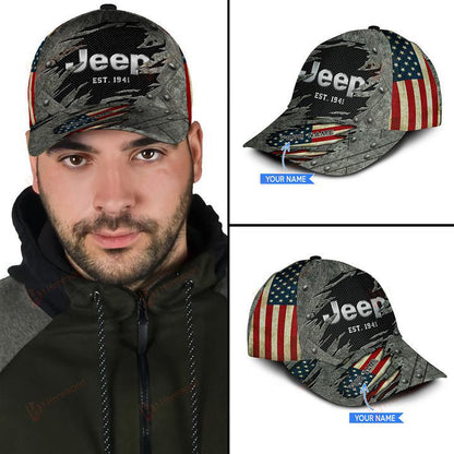 Custom Name Jeep Classic Cap For Men And Women V50