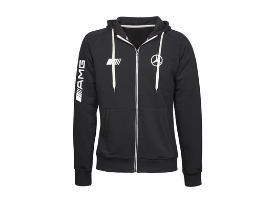 AMG Mercedes Contrast Zipper Hoodie_Driver_Clothing